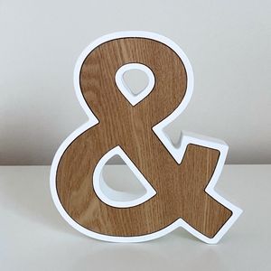 Zara Home Decorative Wood Figure Ampersand